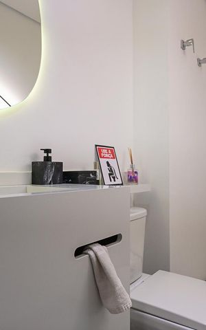 Apartamento à venda com 77m², 1 quarto e 2 vagasLavabo