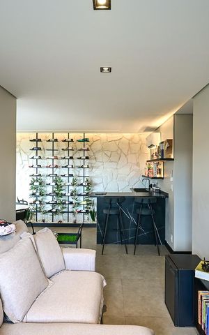 Apartamento à venda com 77m², 1 quarto e 2 vagasSala de Tv