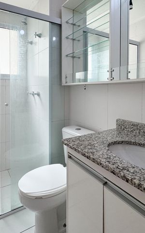 Apartamento à venda com 64m², 3 quartos e 1 vaga Apartamento à venda com 64m², 3 quartos e 1 vagaBanheiro Social