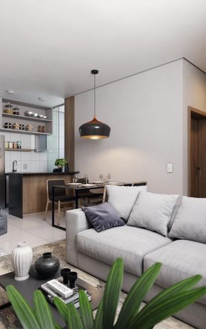 Apartamento à venda com 107m², 2 quartos e 1 vaga