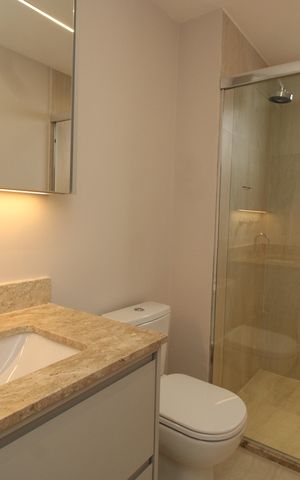 Apartamento à venda com 78m², 2 quartos e 1 vagaBanheiro da Suíte 2