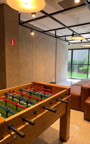 Studio para alugar com 30m², 1 quarto e sem vaga Studio para alugar com 30m², 1 quarto e sem vagaSala de Jogos