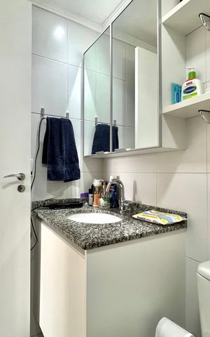 Apartamento para alugar com 50m², 2 quartos e 1 vaga Apartamento para alugar com 50m², 2 quartos e 1 vagaBanheiro