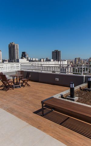 Apartamento à venda com 28m², 1 quarto e sem vagaTerraço