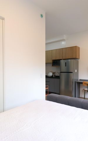Studio para alugar com 24m², 1 quarto e sem vagaSala/Quarto 