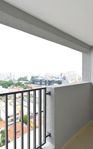 Studio à venda com 26m², 1 quarto e sem vagaVaranda