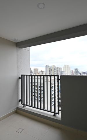 Studio à venda com 26m², 1 quarto e sem vagaVaranda