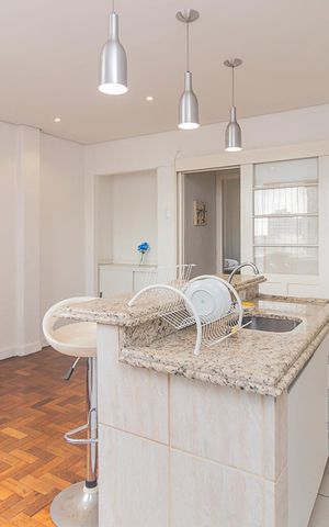 Apartamento para alugar com 65m², 1 quarto e sem vagaCozinha e Área de Serviço