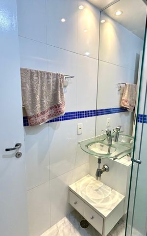 Apartamento à venda com 58m², 3 quartos e 1 vaga Apartamento à venda com 58m², 3 quartos e 1 vagaBanheiro 1