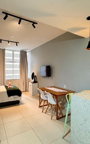 Studio à venda com 35m², 1 quarto e sem vaga