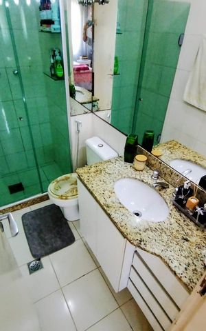 Apartamento à venda com 105m², 4 quartos e 2 vagas Apartamento à venda com 105m², 4 quartos e 2 vagasBanheiro