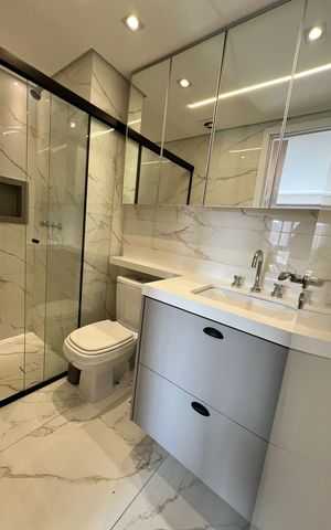 Apartamento à venda com 63m², 2 quartos e 1 vaga Apartamento à venda com 63m², 2 quartos e 1 vagaBanheiro