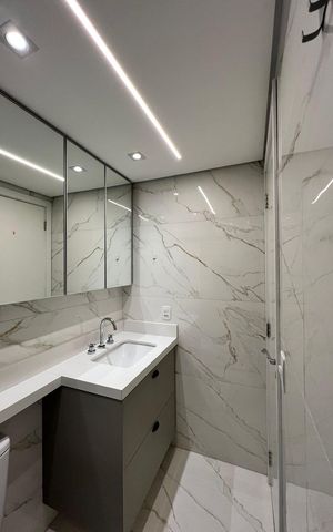 Apartamento à venda com 63m², 2 quartos e 1 vaga Apartamento à venda com 63m², 2 quartos e 1 vagaBanheiro