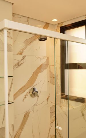 Apartamento para alugar com 155m², 4 quartos e 4 vagasBanheiro da Suíte 1