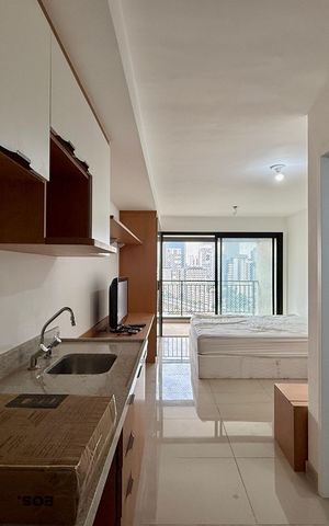 Studio para alugar com 33m², 1 quarto e sem vaga Studio para alugar com 33m², 1 quarto e sem vagaCozinha