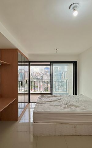 Studio para alugar com 33m², 1 quarto e sem vaga Studio para alugar com 33m², 1 quarto e sem vagaQuarto