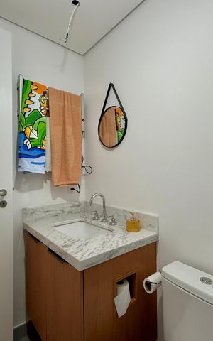 Studio para alugar com 33m², 1 quarto e sem vaga Studio para alugar com 33m², 1 quarto e sem vagaBanheiro