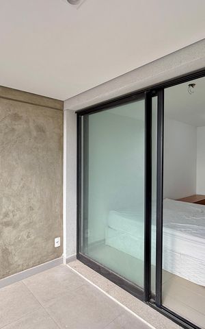 Studio para alugar com 33m², 1 quarto e sem vaga Studio para alugar com 33m², 1 quarto e sem vagaSacada