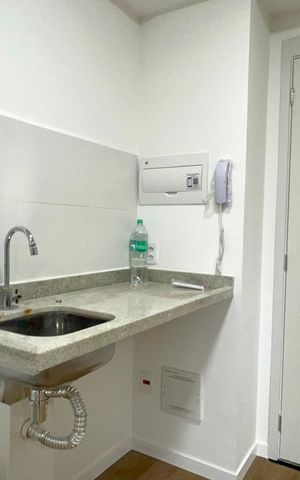 Studio para alugar com 27m², 1 quarto e sem vaga Studio para alugar com 27m², 1 quarto e sem vagaCozinha