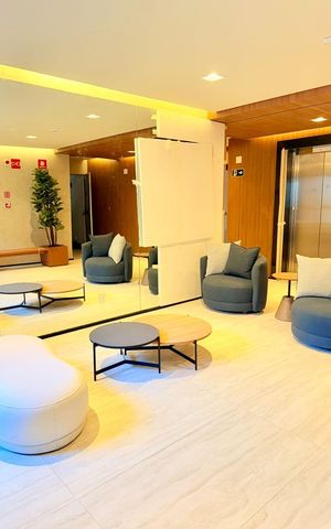 Studio para alugar com 27m², 1 quarto e sem vaga Studio para alugar com 27m², 1 quarto e sem vagaHall de entrada