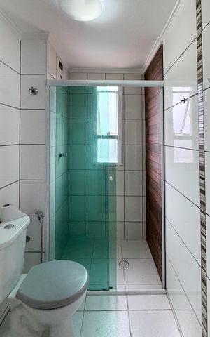 Apartamento à venda com 54m², 2 quartos e 1 vaga Apartamento à venda com 54m², 2 quartos e 1 vagaBanheiro Social