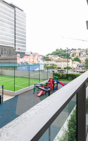 Studio à venda com 32m², 1 quarto e sem vagaVaranda