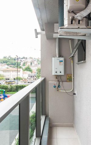Studio à venda com 32m², 1 quarto e sem vagaVaranda