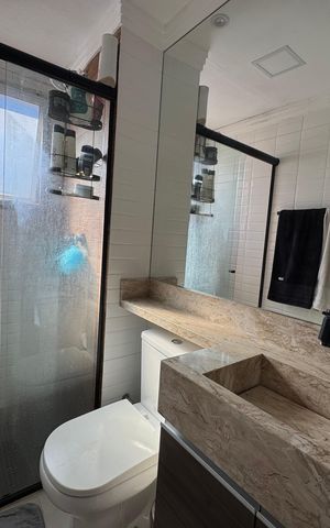 Apartamento à venda com 50m², 2 quartos e 1 vaga Apartamento à venda com 50m², 2 quartos e 1 vagaBanheiro
