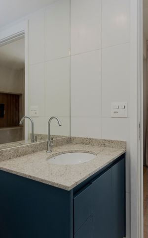 Studio para alugar com 26m², 1 quarto e sem vaga Studio para alugar com 26m², 1 quarto e sem vagaBanheiro