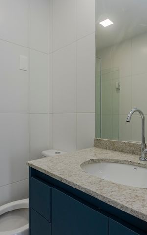 Studio para alugar com 26m², 1 quarto e sem vaga Studio para alugar com 26m², 1 quarto e sem vagaBanheiro