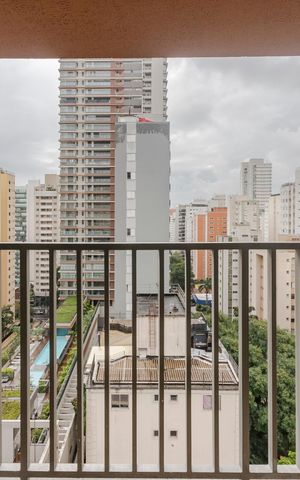 Studio para alugar com 26m², 1 quarto e sem vaga Studio para alugar com 26m², 1 quarto e sem vagaVaranda