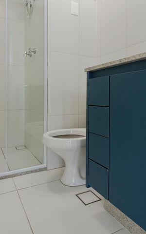 Studio para alugar com 26m², 1 quarto e sem vaga Studio para alugar com 26m², 1 quarto e sem vagaBanheiro