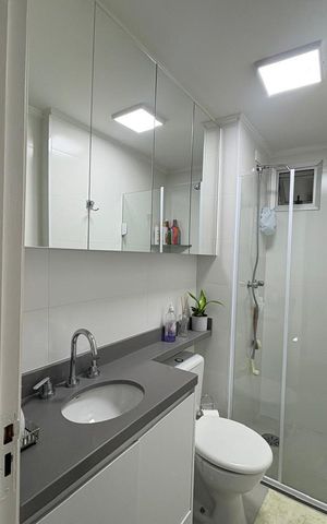 Apartamento à venda com 63m², 3 quartos e 1 vaga Apartamento à venda com 63m², 3 quartos e 1 vagaBanheiro