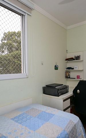 Apartamento à venda com 64m², 3 quartos e 2 vagasQuarto 2