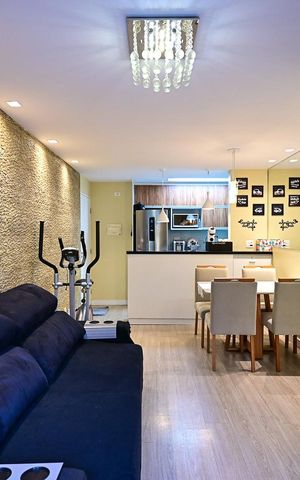 Apartamento à venda com 64m², 3 quartos e 2 vagasSala