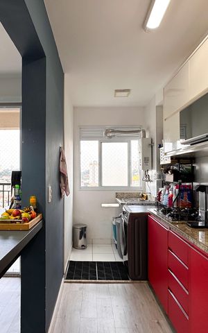 Apartamento à venda com 52m², 1 quarto e 1 vagaCozinha