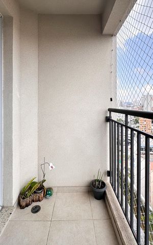 Apartamento à venda com 52m², 1 quarto e 1 vagaSacada