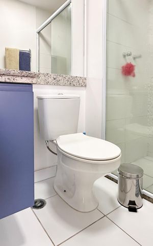 Apartamento à venda com 52m², 1 quarto e 1 vagaBanheiro Social
