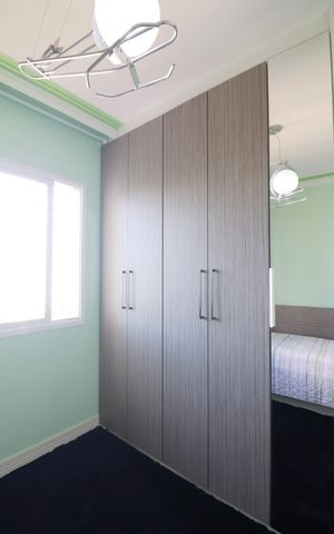 Apartamento à venda com 107m², 3 quartos e 2 vagasQuarto 3
