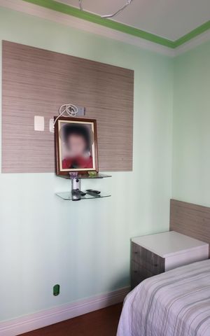 Apartamento à venda com 107m², 3 quartos e 2 vagasQuarto 3