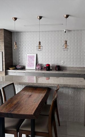 Casa de condomínio para alugar com 260m², 4 quartos e 3 vagasCozinha