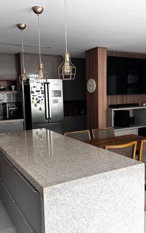 Casa de condomínio para alugar com 260m², 4 quartos e 3 vagasCozinha