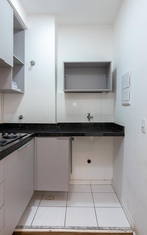Apartamento à venda com 34m², 2 quartos e 1 vagaCozinha e Área de Serviço