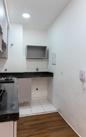 Apartamento à venda com 34m², 2 quartos e 1 vagaCozinha e Área de Serviço