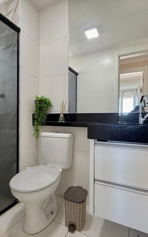 Apartamento à venda com 43m², 2 quartos e sem vagaBanheiro 