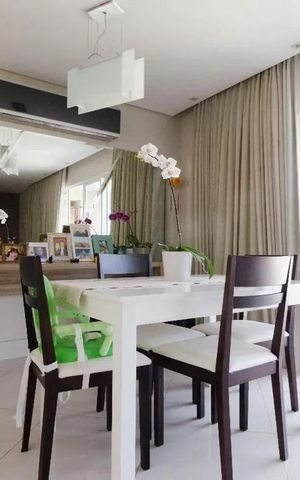 Apartamento à venda com 105m², 3 quartos e 2 vagas Apartamento à venda com 105m², 3 quartos e 2 vagasSala de jantar