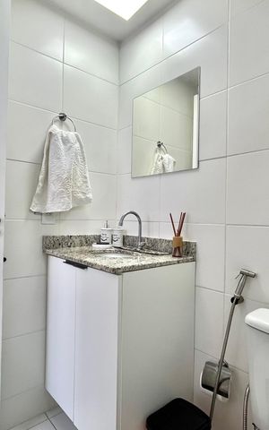 Apartamento para alugar com 24m², 1 quarto e sem vaga Apartamento para alugar com 24m², 1 quarto e sem vagaBanheiro da Suíte