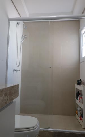 Apartamento à venda com 120m², 3 quartos e 1 vagaBanheiro suíte 