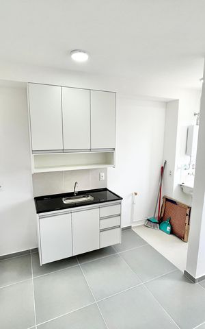 Apartamento para alugar com 36m², 2 quartos e sem vaga Apartamento para alugar com 36m², 2 quartos e sem vagaCozinha e Área de Serviço