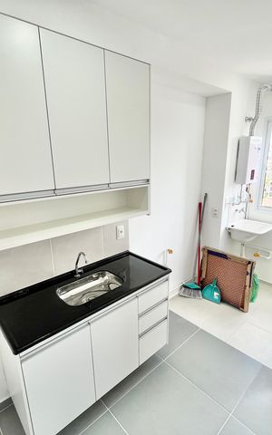 Apartamento para alugar com 36m², 2 quartos e sem vaga Apartamento para alugar com 36m², 2 quartos e sem vagaCozinha e Área de Serviço